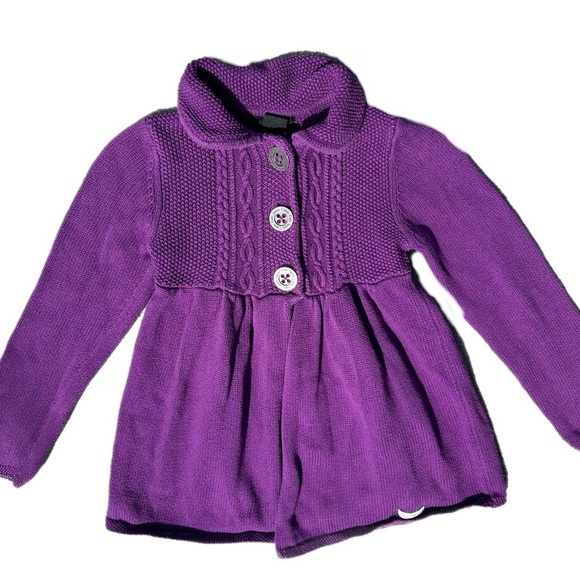 Calvin Klein Jeans Girls Purple Knit Sweater  Size 6 - Picture 1 of 5